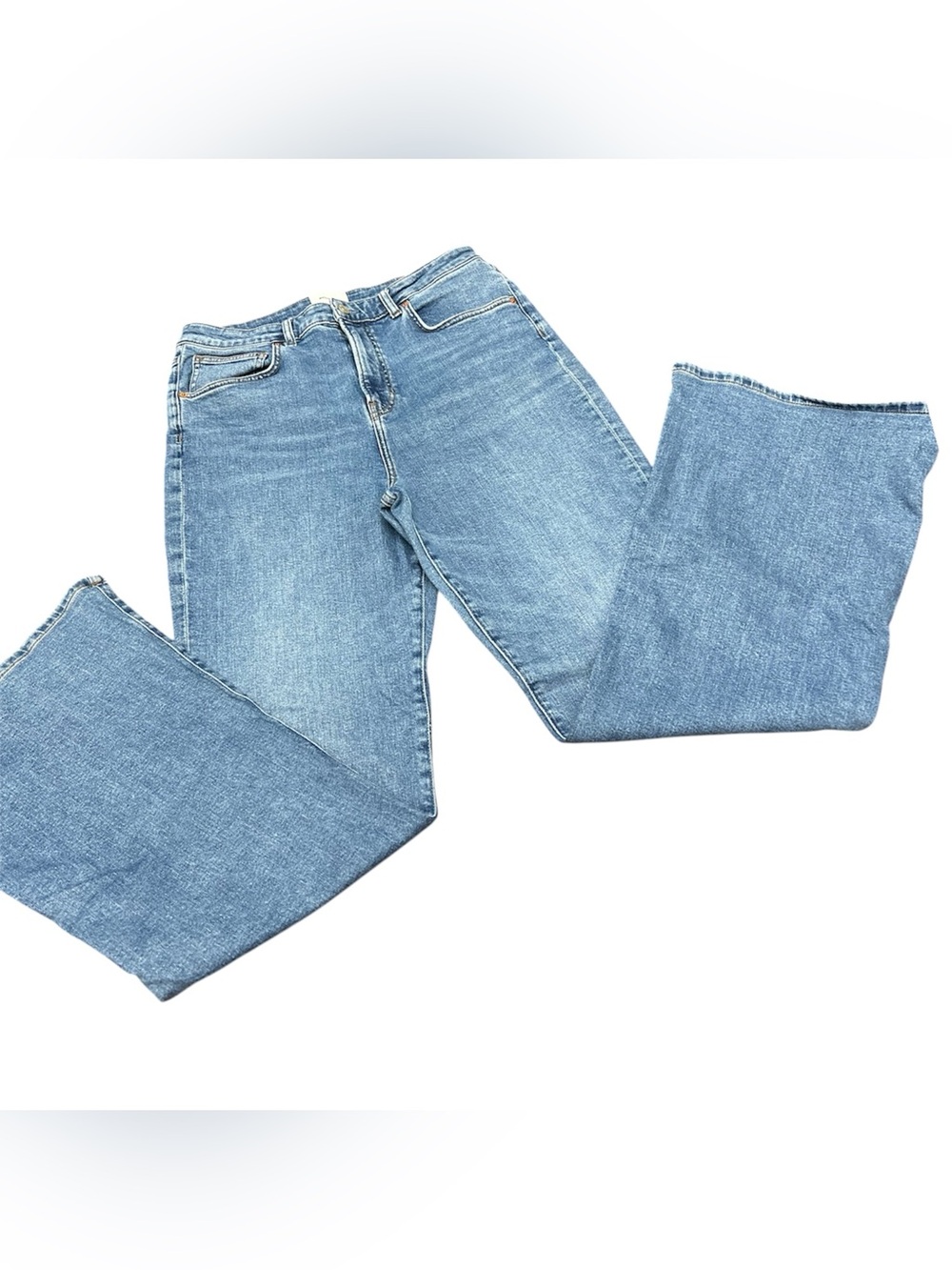 Reformation Light Blue Wide-Leg Jeans